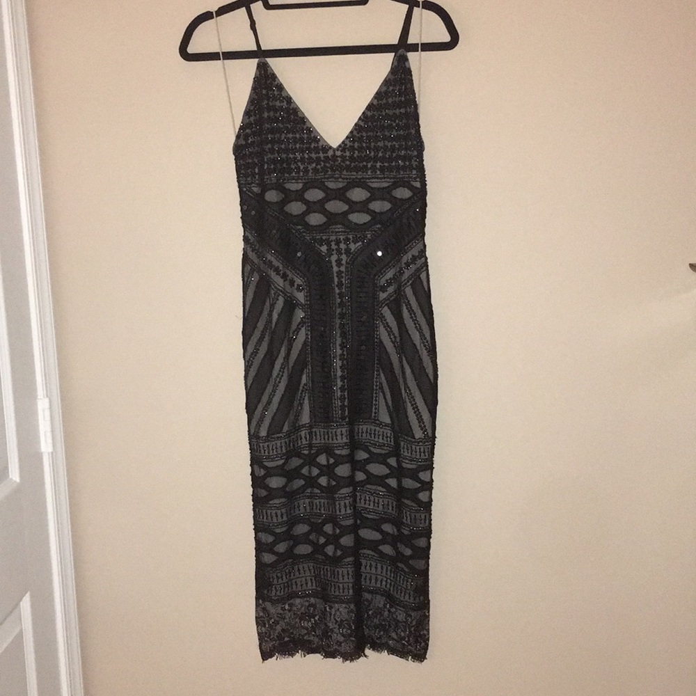 Alice and Olivia sequin dress - black - size 4